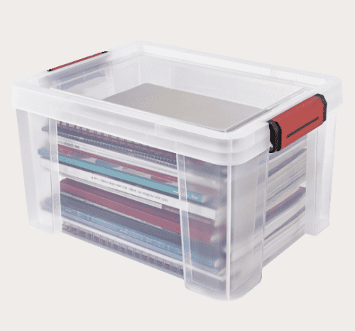Boîte De Rangement Transparente Sundis PURE BOX A5 – Format Medium, Fabriqué En France